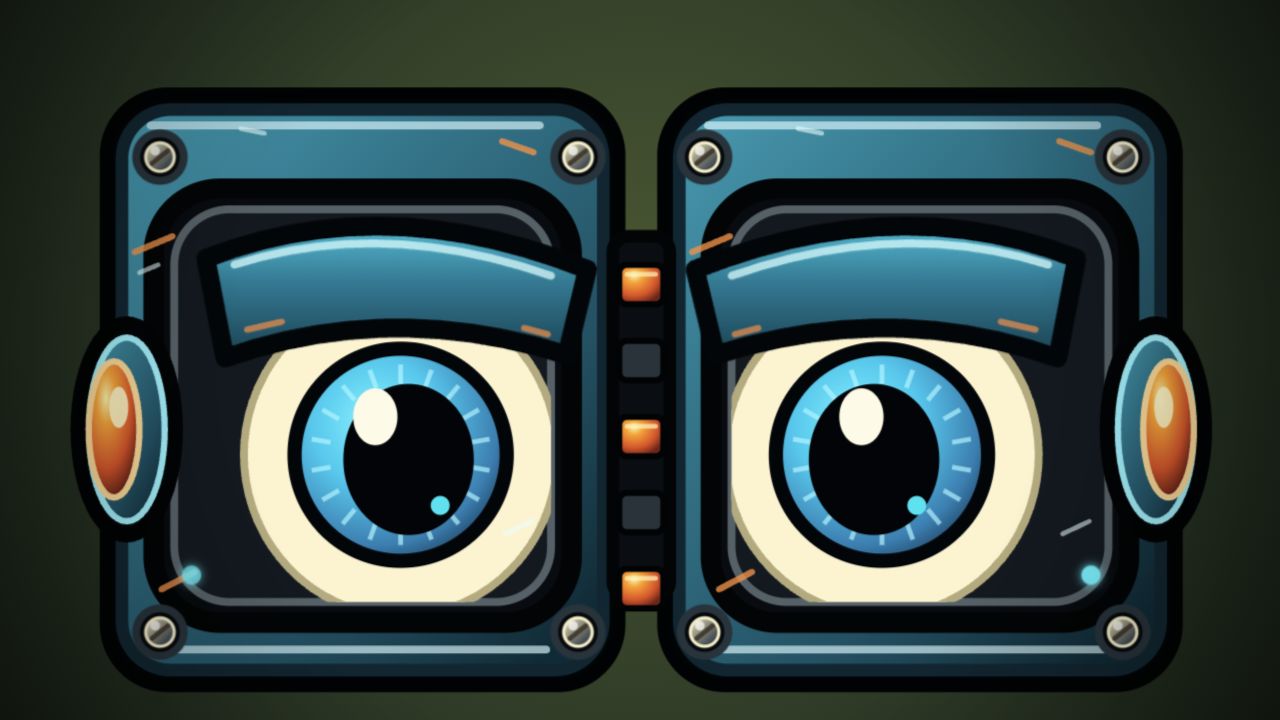 Rivet's industrial mechanical eyes